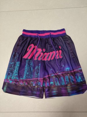 NBA Miami Heat Just don shorts 02